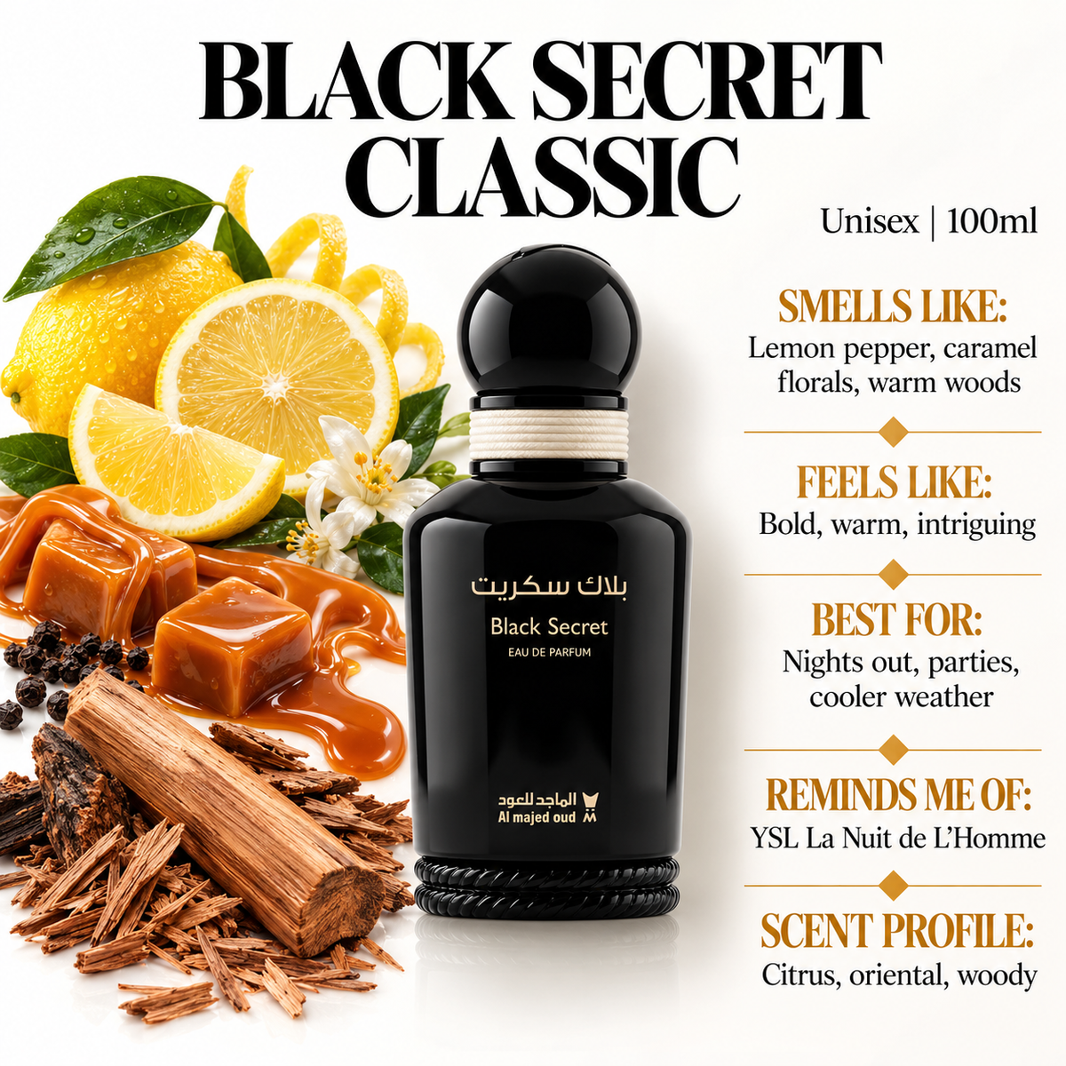 Al Majed Al Oud Black Secret Classic