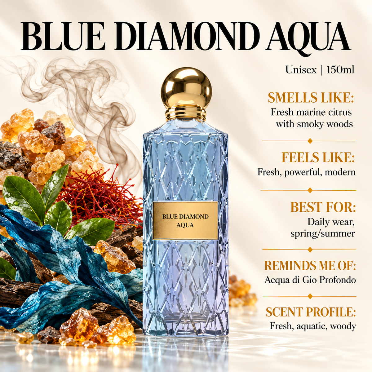 IBRAQ Blue Diamond Aqua