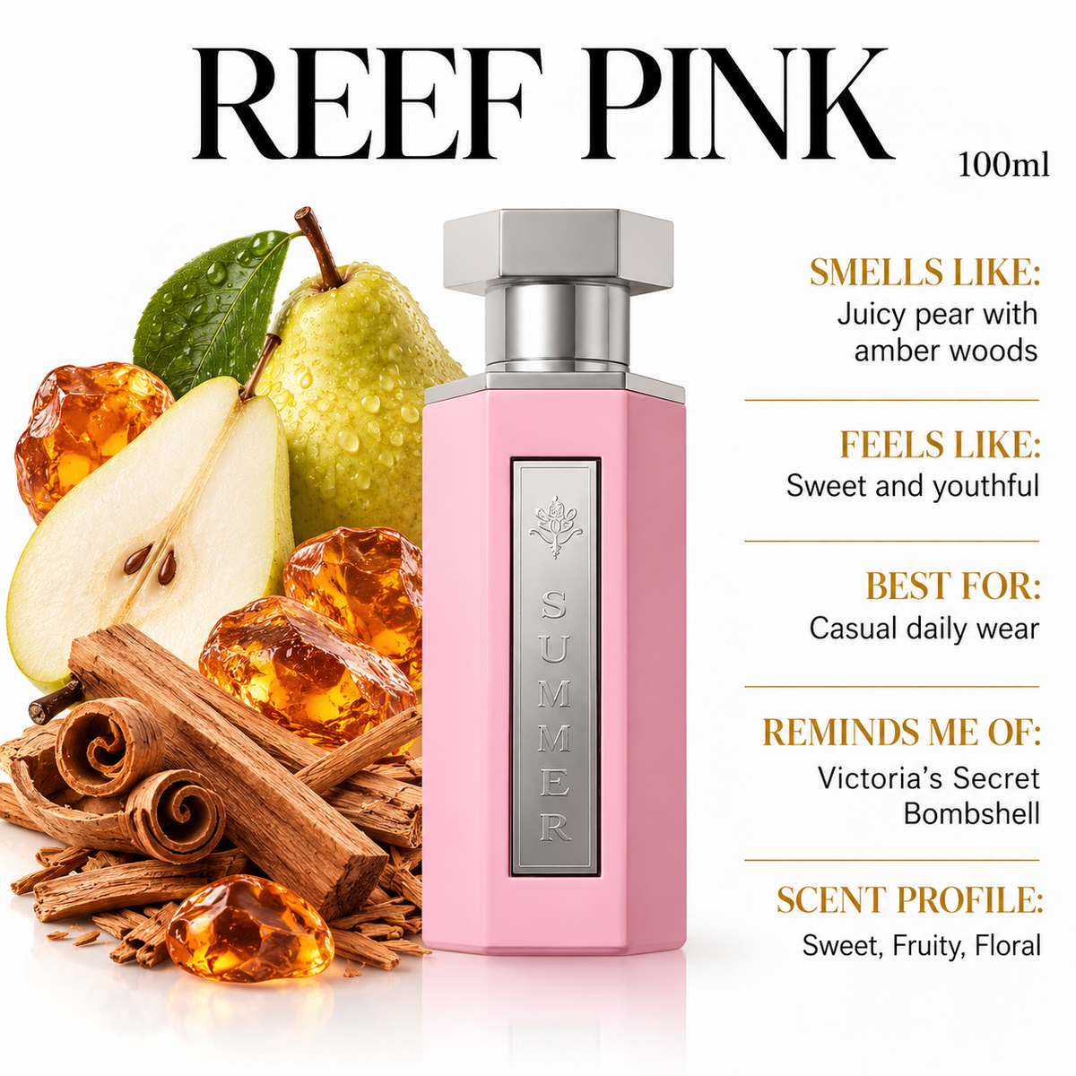 Reef Pink – Amber Silk Blend