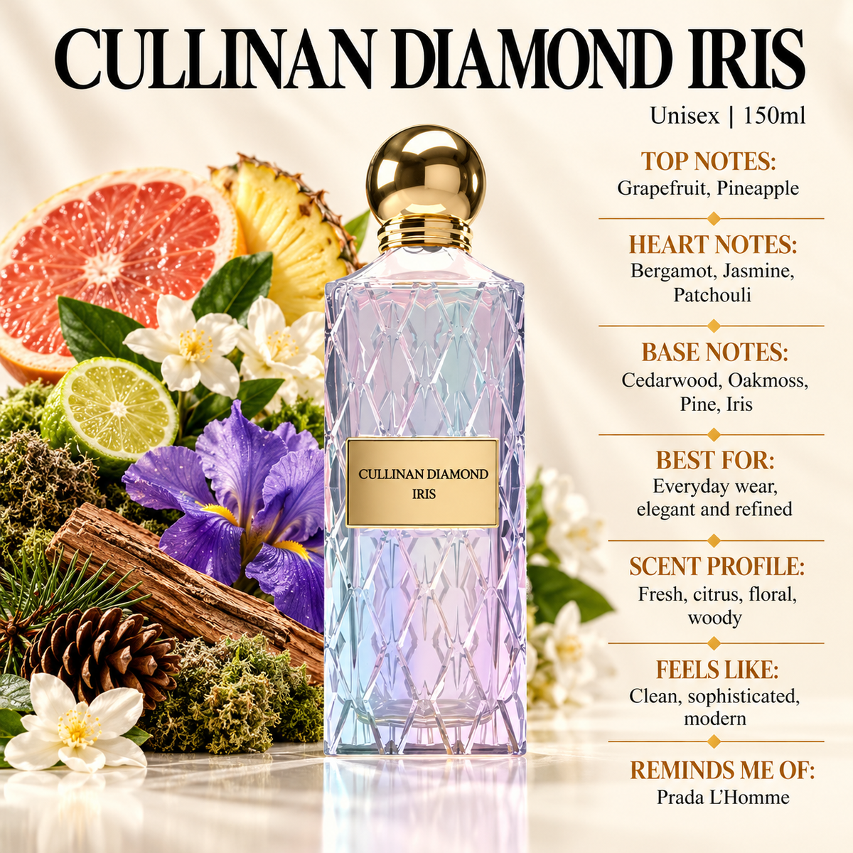 IBRAQ Cullian Diamond Iris