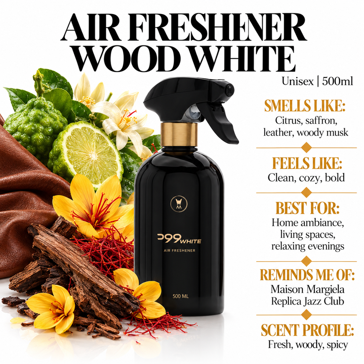 Al Majed Al Oud Wood White Air Freshner