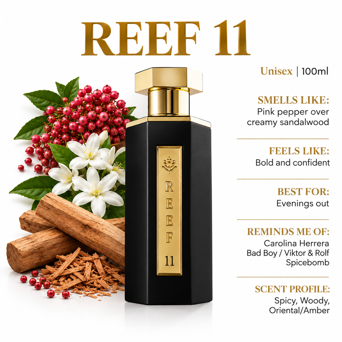 Reef 11 – Deep Sandalwood Sophistication