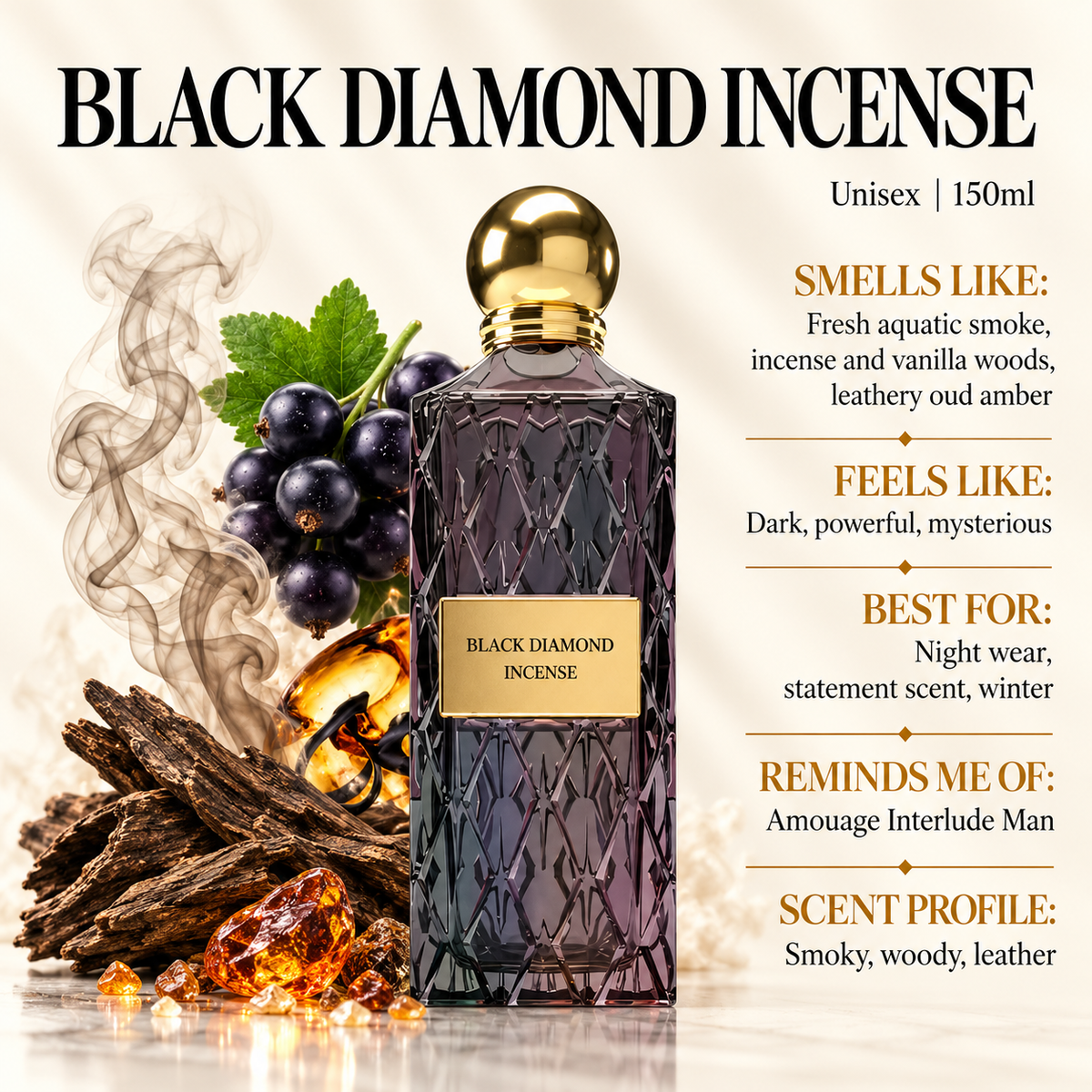 IBRAQ Black Diamond Incense